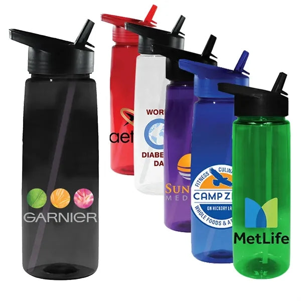 30 oz. Poly-Saver PET Bottle with Straw Cap, Full Color Digi