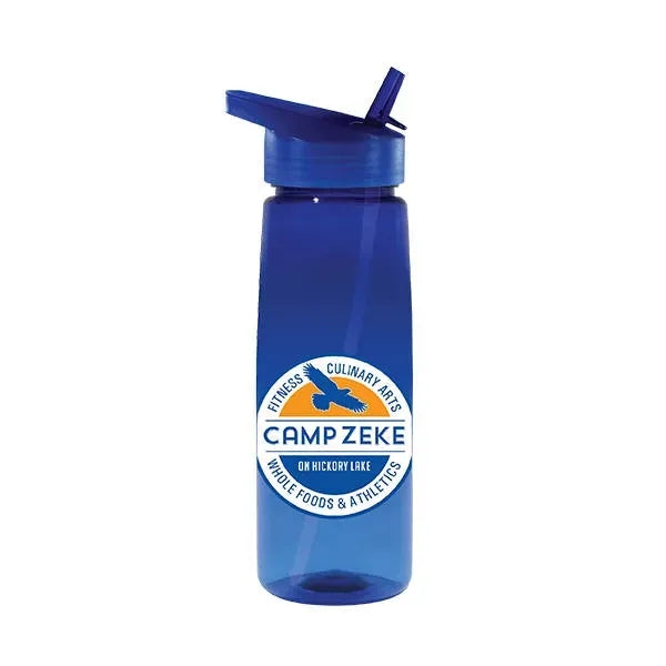 30 oz. Poly-Saver PET Bottle with Straw Cap, Full Color Digi