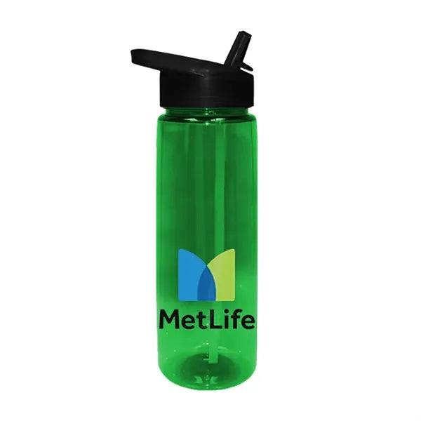 30 oz. Poly-Saver PET Bottle with Straw Cap, Full Color Digi