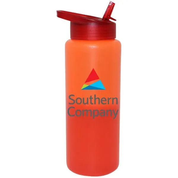 Mood 32 oz. Sports Bottle With Straw Cap Lid, Full Color Dig