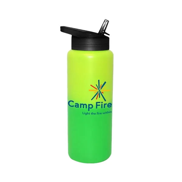 Mood 32 oz. Sports Bottle With Straw Cap Lid, Full Color Dig
