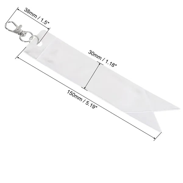 PVC Safety Reflector Tag Keychain