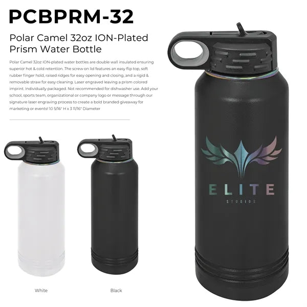 Polar Camel 32oz ION-Plated Prism Water Bottle