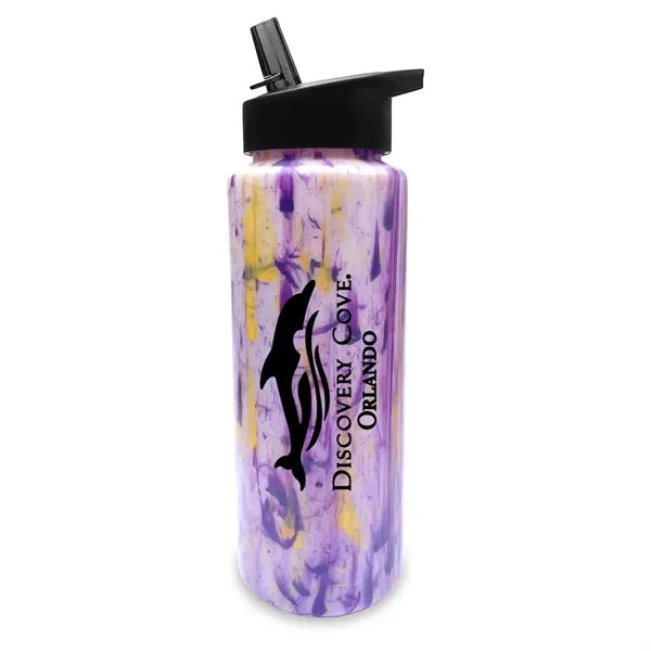 32 oz. Confetti Sports Bottle with Straw Cap Lid