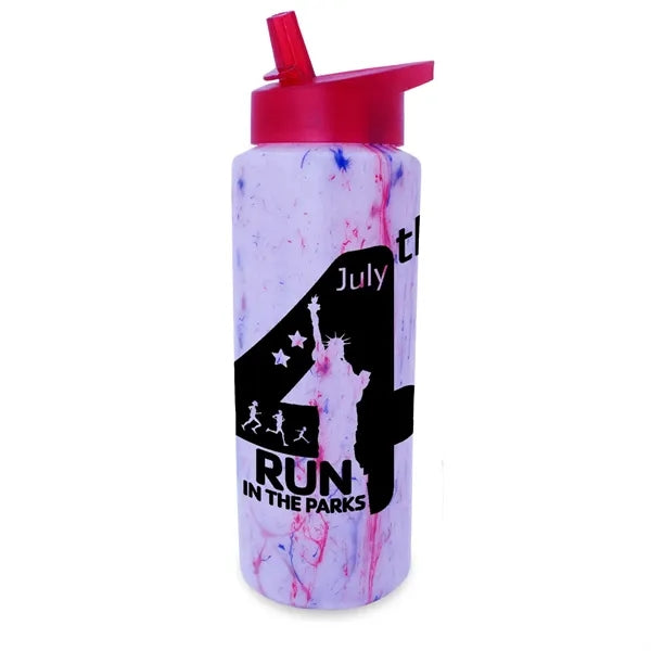 32 oz. Confetti Sports Bottle with Straw Cap Lid