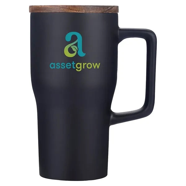 Element 18 oz Ceramic Mug w/ Wood Lid
