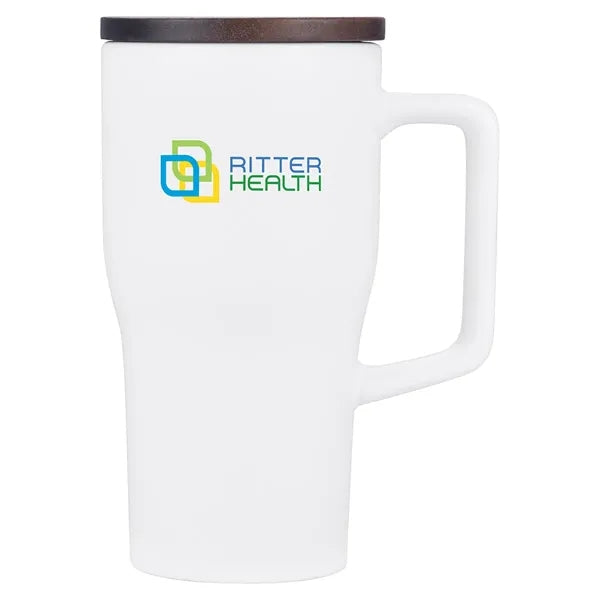 Element 18 oz Ceramic Mug w/ Wood Lid