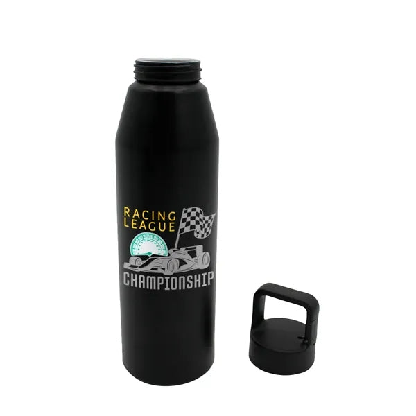25 oz. Recycled Aluminum Bottle with Carabiner Lid, Full Col