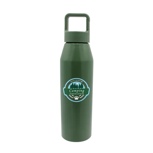 25 oz. Recycled Aluminum Bottle with Carabiner Lid, Full Col