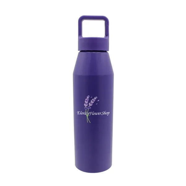 25 oz. Recycled Aluminum Bottle with Carabiner Lid, Full Col