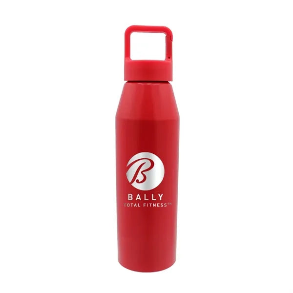 25 oz. Recycled Aluminum Bottle with Carabiner Lid, Laser En