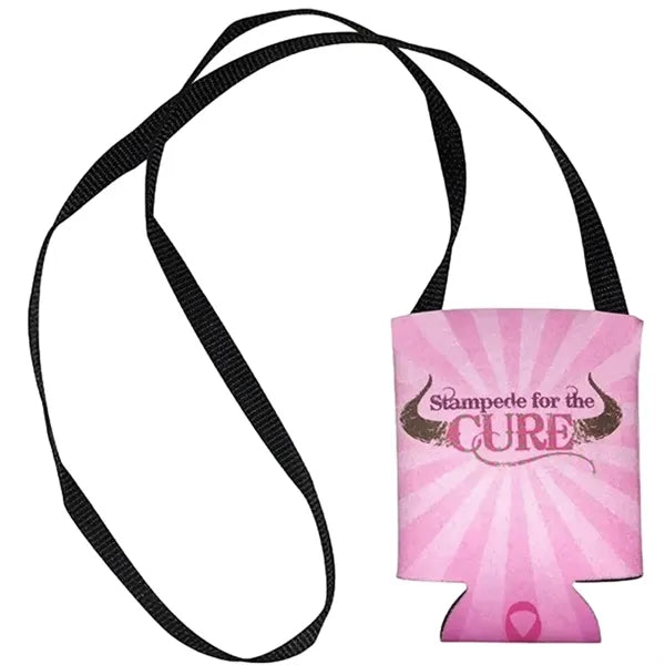 Neoprene Can Cooler Sleeve w/ Adjustable Strap
