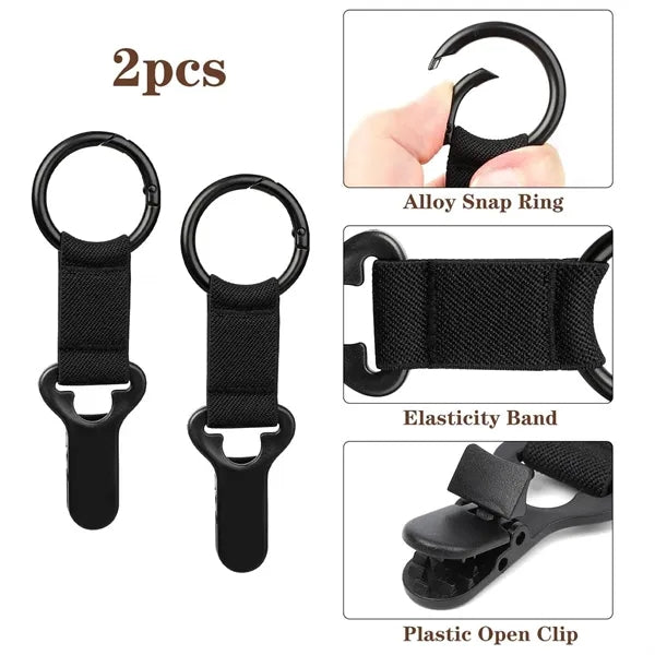 2PCS Portable Metal Hat Clips