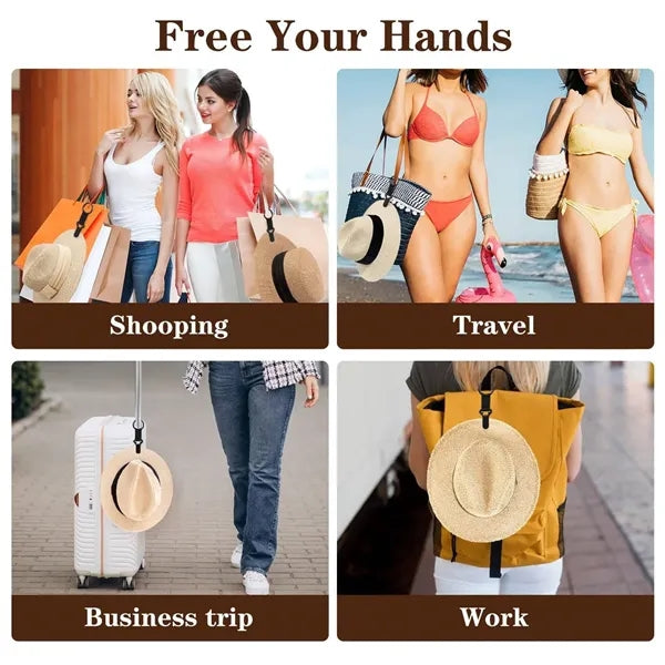 2PCS Portable Metal Hat Clips