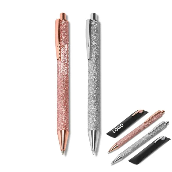 Alloy Retractable Glittering Pen