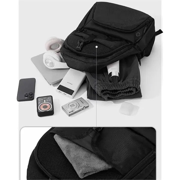 Water-Resistant Sports Backpack With Shoe Compartment