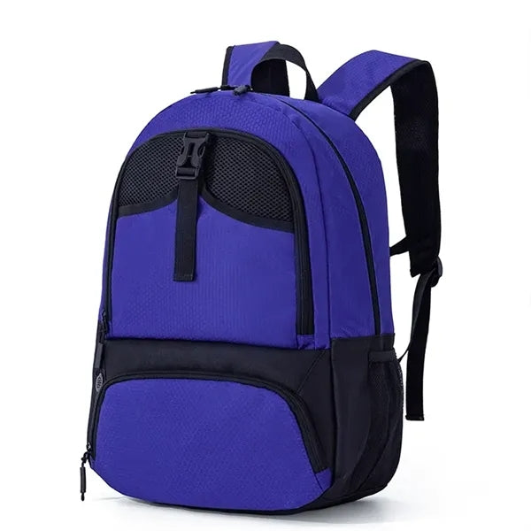 Water-Resistant Sports Backpack With Shoe Compartment