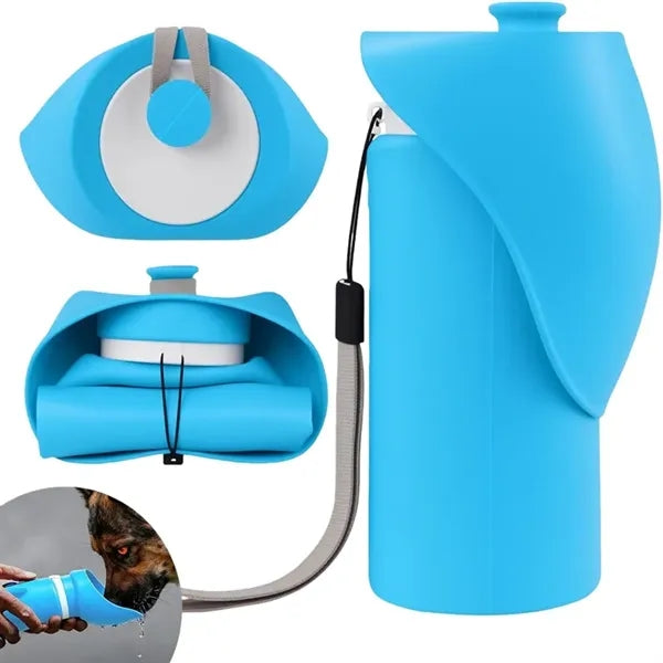 Foldable Silicone Dog Water Bottle