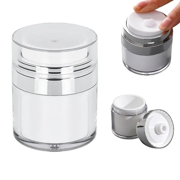 Airless Pump Jar Vacuum Bottle Travel Lotion Container