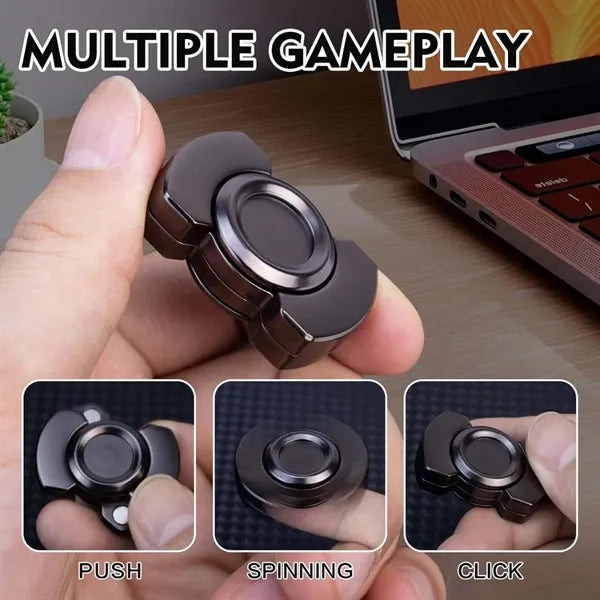 Compact fidget spinner toys sturdy metal for stress relief