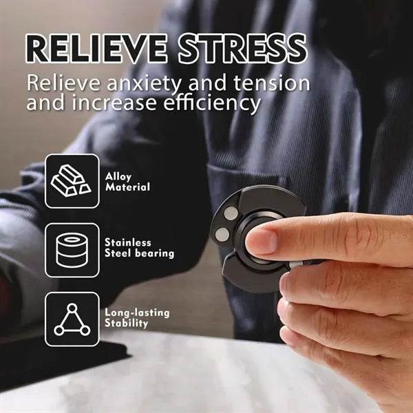 Compact fidget spinner toys sturdy metal for stress relief