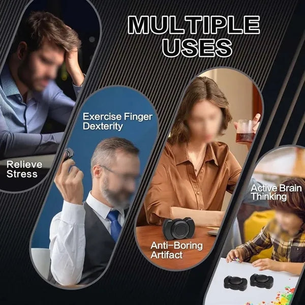 Compact fidget spinner toys sturdy metal for stress relief