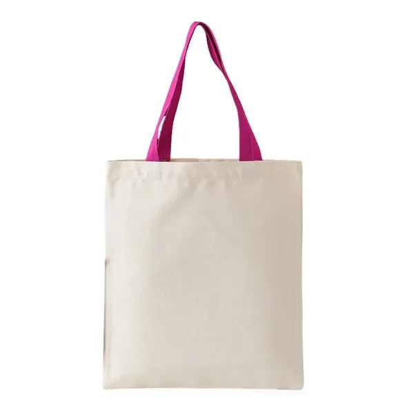 12oz Multi-Color Handheld Cotton Canvas Tote Bag