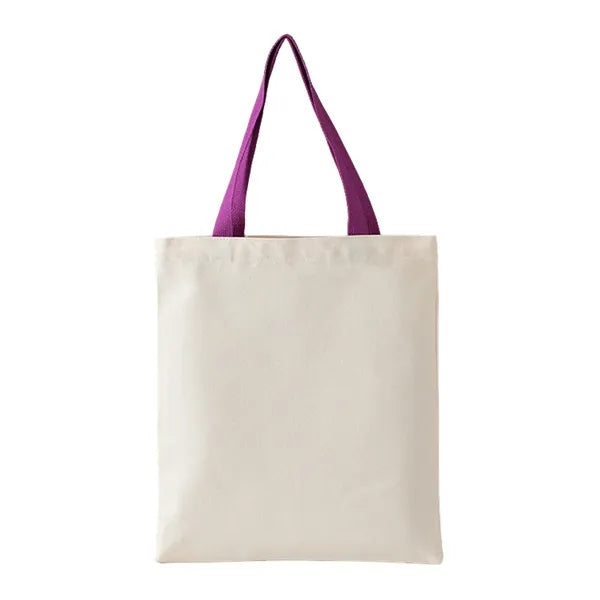 12oz Multi-Color Handheld Cotton Canvas Tote Bag