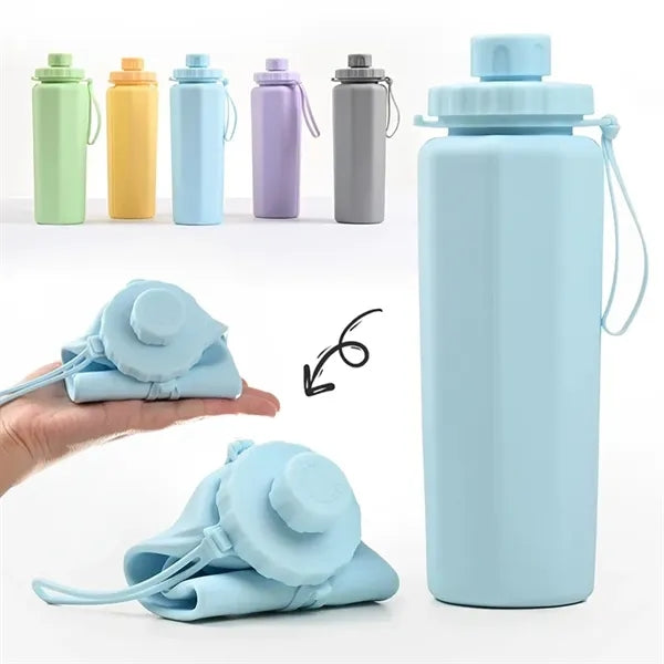 20oz Collapsible Silicone Water Bottles
