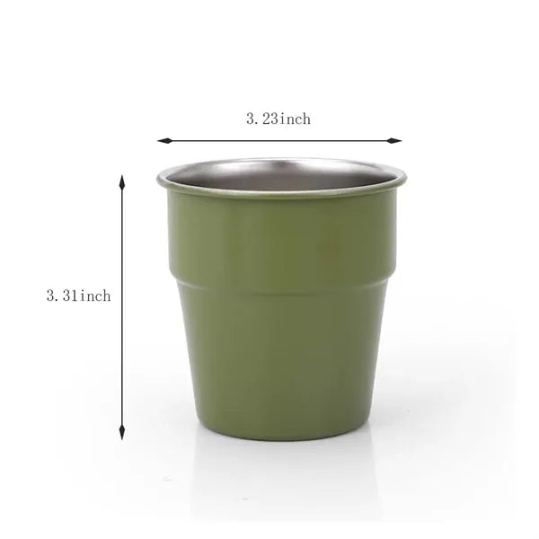 10 oz stainless steel cup unbreakable portable for camping