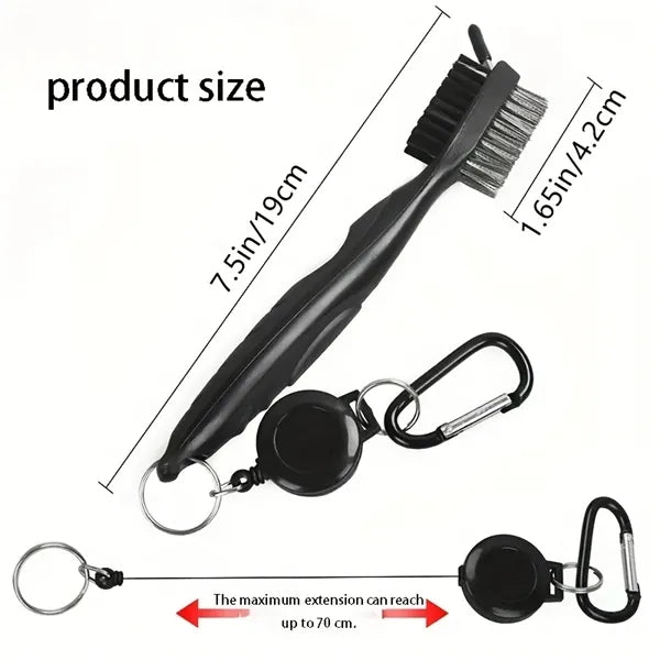 Golf Club Dual-Sided Cleaning Brush Tool