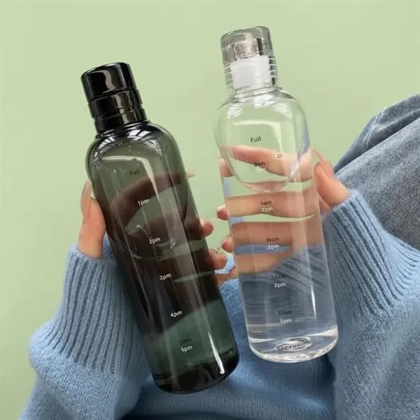 Water Bottle with Time Markers