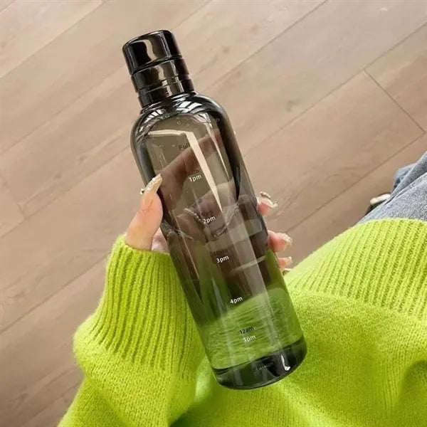 Water Bottle with Time Markers