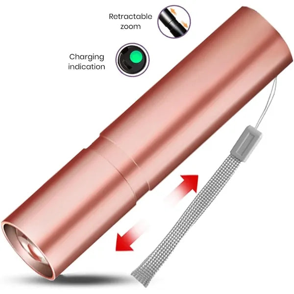 Rechargeable Alloy LED Flashlight