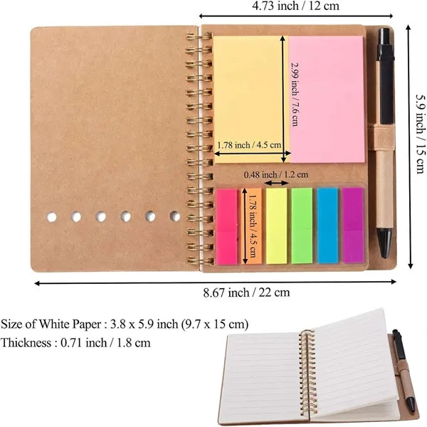 Kraft Spiral Pocket Notebook