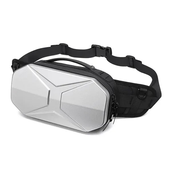 Hardshell Geometric Sling Bag