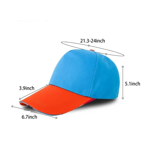 Cotton Baseball Cap Adjustable Size