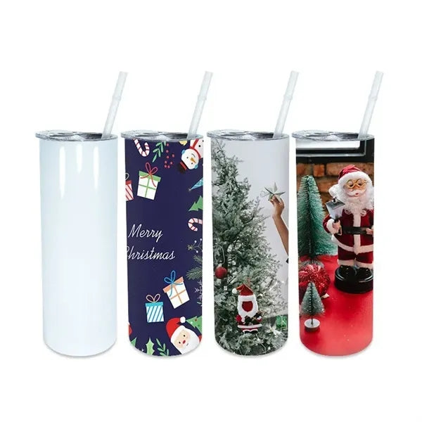 20oz Cutom Travel Stainless Steel Straight cup W/lid & Straw