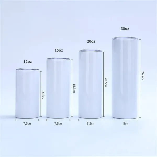 20oz Cutom Travel Stainless Steel Straight cup W/lid & Straw