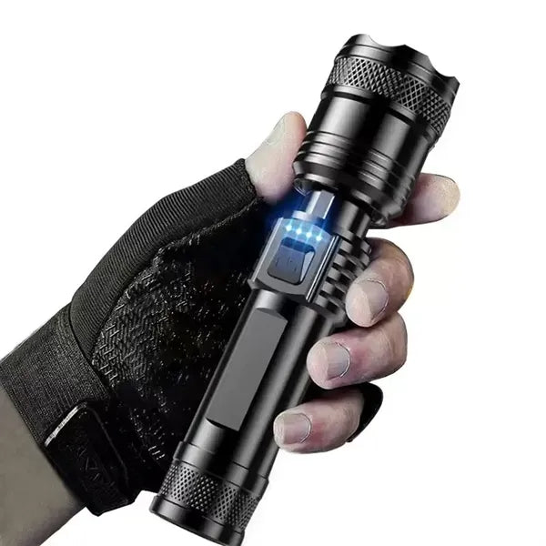 Telescopic Flashlight with USB Charging