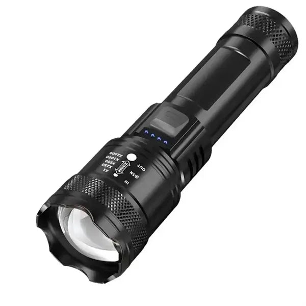 Telescopic Flashlight with USB Charging