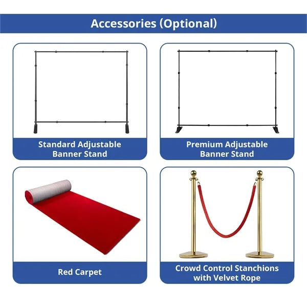Adjustable Vinyl Banner - Single Sided 10 x 8 ft