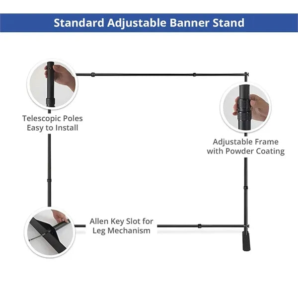 Adjustable Vinyl Banner - Single Sided 10 x 8 ft