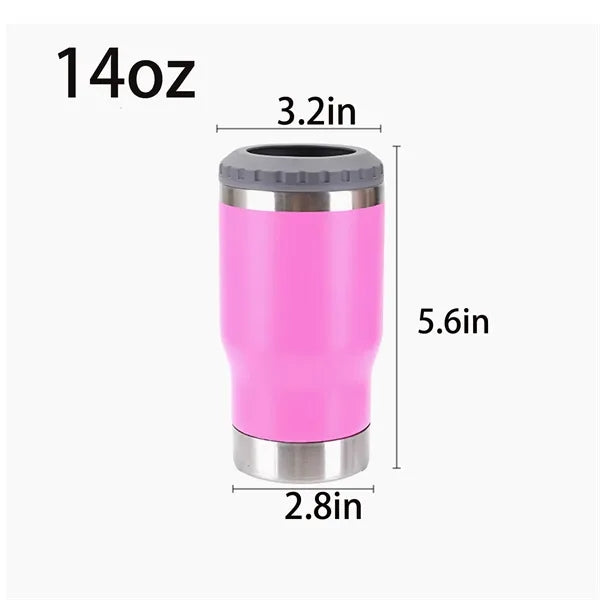 14oz Insulated Can Cooler with Bottle Opener