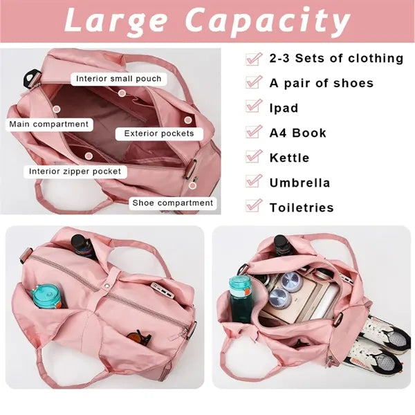 Large Capacity Yoga Bag with Wet & Dry Separation