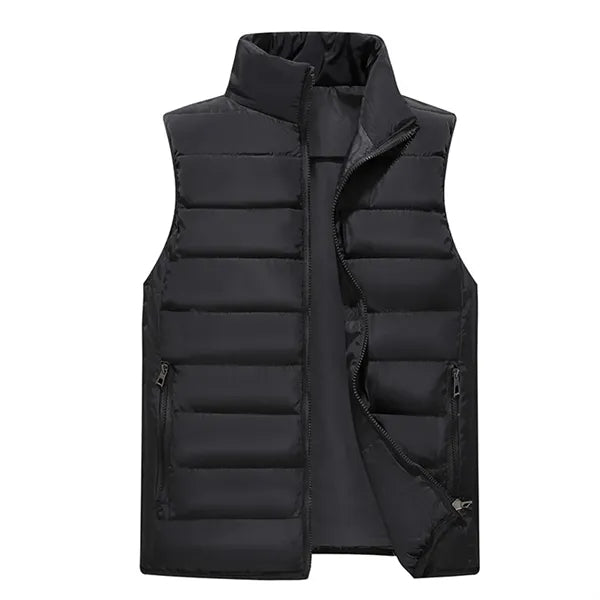 Casual Lightweight sleeveless Cotton Vest Without Hood
