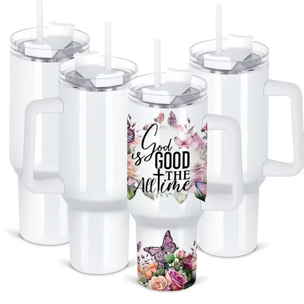 40oz Sublimation Tumblers Stainless Steel W/handles