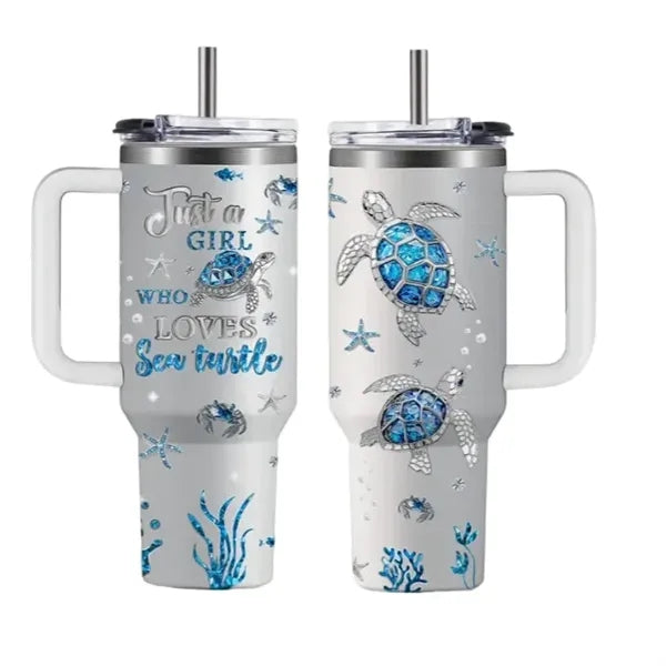 40oz Sublimation Tumblers Stainless Steel W/handles