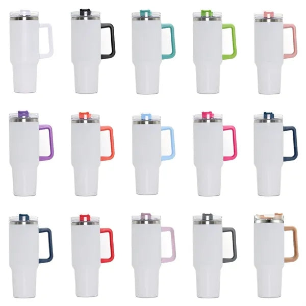 40oz Sublimation Tumblers Stainless Steel W/handles