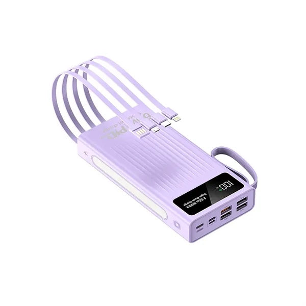 66W Portable Fast Charging Power Bank W/ Light